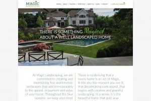 Bergen County Magic Landscaping website homepage