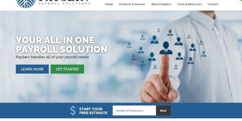 PayServ Payroll website launch image